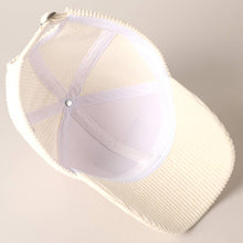 Load image into Gallery viewer, Howdy Darlin&#39; Embroidery Patch Corduroy Cap