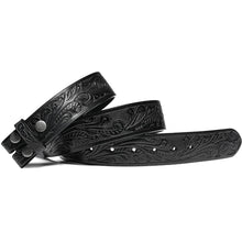 Load image into Gallery viewer, Genuine Leather Men's Belt with Snap-On Strap without Buckle