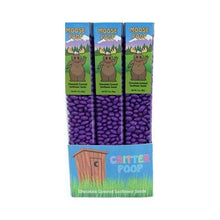 Load image into Gallery viewer, Moose Poop, purple colored Sunny Seeds in 3 oz tubes.