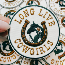 Load image into Gallery viewer, 3" Long Live Cowgirls -  Embroidered Hat Patch