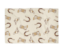 Load image into Gallery viewer, Retro Western Horse Boots Cowboy Hat Kitchen Towel Waffle