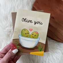 Load image into Gallery viewer, "Olive You" Card