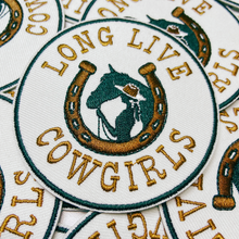 Load image into Gallery viewer, 3" Long Live Cowgirls -  Embroidered Hat Patch