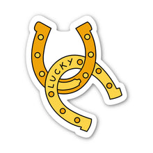 Load image into Gallery viewer, Two Horseshoes Good Luck Charm Sticker