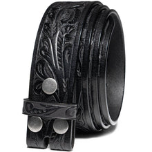 Load image into Gallery viewer, Genuine Leather Men's Belt with Snap-On Strap without Buckle