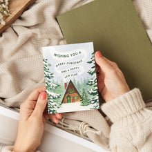 Load image into Gallery viewer, Christmas Cabin Holiday Card | Merry Christmas &amp; New Year