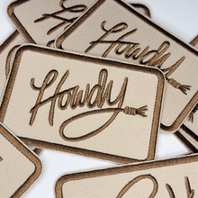 Load image into Gallery viewer, 3.5" Howdy -  Embroidered Hat Patch