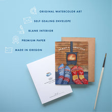 Load image into Gallery viewer, Warm Love Card | Cozy Cabin for Valentine&#39;s Day, Anniversary