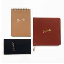 Load image into Gallery viewer, Howdy Foil Embossed Square Linen Notebook | Western Journal