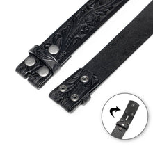 Load image into Gallery viewer, Genuine Leather Men's Belt with Snap-On Strap without Buckle