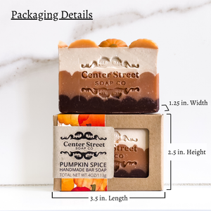 Pumpkin Spice Customizable Halloween Handmade Bar Soap - 4oz