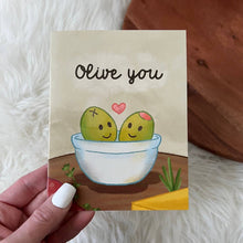 Load image into Gallery viewer, "Olive You" Card