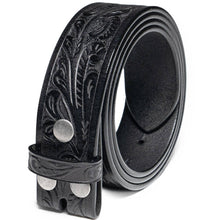 Load image into Gallery viewer, Genuine Leather Men's Belt with Snap-On Strap without Buckle