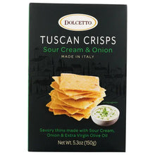 Load image into Gallery viewer, NEW Sour Cream &amp; Onion Tuscan Crisps (5.3 oz boxes)