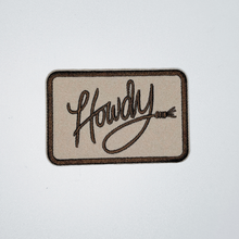 Load image into Gallery viewer, 3.5" Howdy -  Embroidered Hat Patch