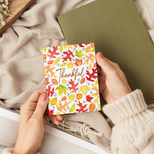 Load image into Gallery viewer, Fall Leaves Watercolor | Thankful, Thank You Greeting Card