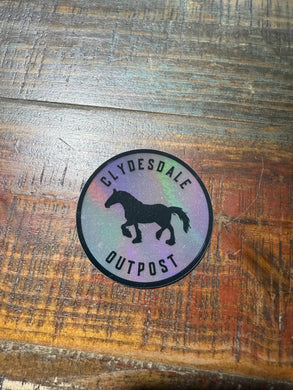 Clydesdale Outpost Sparkle Sticker