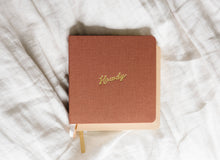 Load image into Gallery viewer, Howdy Foil Embossed Square Linen Notebook | Western Journal