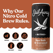 Load image into Gallery viewer, Nitro Cold Brew Organic Coffee - Sea Salt &amp; Caramel