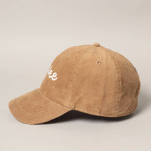 Load image into Gallery viewer, COFFEE Embroidered Corduroy Cap
