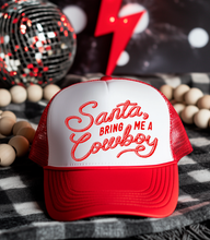 Load image into Gallery viewer, Santa Bring Me A Cowboy Otto Trucker Hats