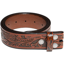Load image into Gallery viewer, Genuine Leather Men's Belt with Snap-On Strap without Buckle