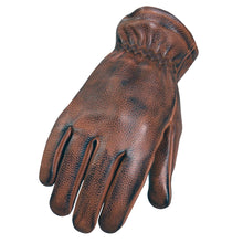 Load image into Gallery viewer, Hot Leathers Distressed Brown Driving Gloves