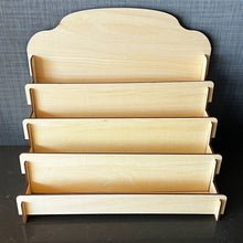 Load image into Gallery viewer, 4 Tier Wooden Greeting Card Display Rack (Holds 12 Designs)