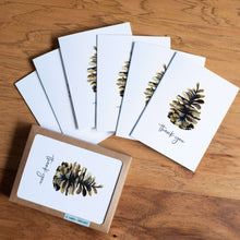 Load image into Gallery viewer, Pinecone Thank You Card | Outdoorsy Design