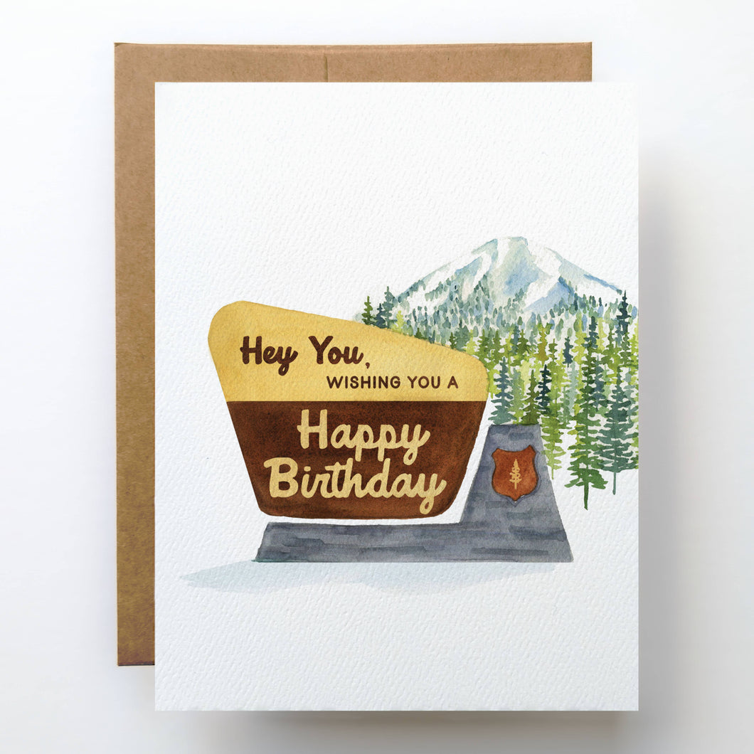 National Park Birthday Card | Hey You! Outdoorsy Design
