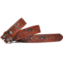 Load image into Gallery viewer, Genuine Leather Men's Belt with Snap-On Strap without Buckle