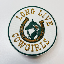 Load image into Gallery viewer, 3" Long Live Cowgirls -  Embroidered Hat Patch