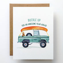 Load image into Gallery viewer, Adventure Birthday Card for Kid | Truck and Dog Design