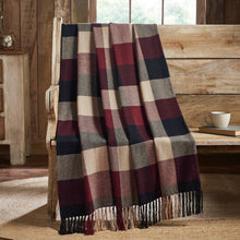 Load image into Gallery viewer, Heritage Farms Primitive Check Woven Throw 50x60
