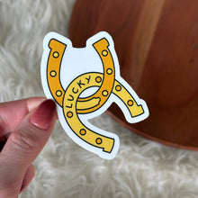 Load image into Gallery viewer, Two Horseshoes Good Luck Charm Sticker
