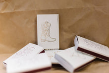 Load image into Gallery viewer, Cowboy Boot Matchbox | Western Matches | Rodeo Gift